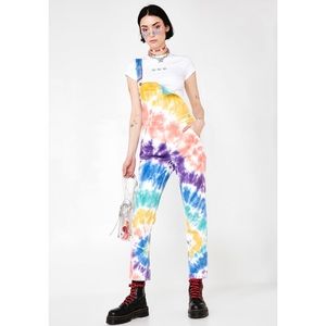 *SOLD* NWT Current Mood Tie-Die Overalls